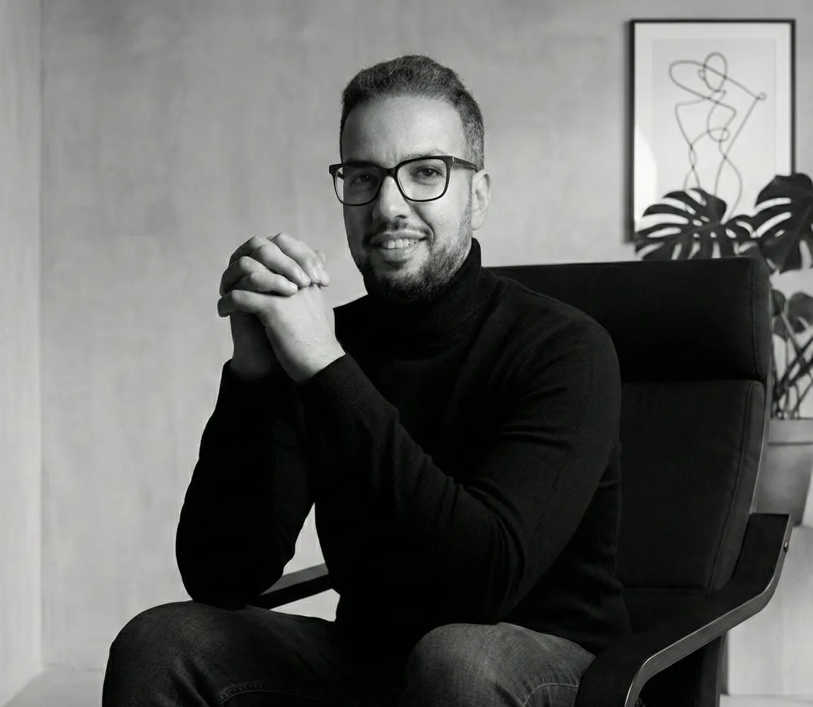 Albear Halim in the studio